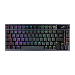 ASUS ROG Azoth 75 Teclado mecánico Inalámbrico Switches ROG NX Red Hotswappable Pantalla OLED Gasket Mount PBT DoubleShot
