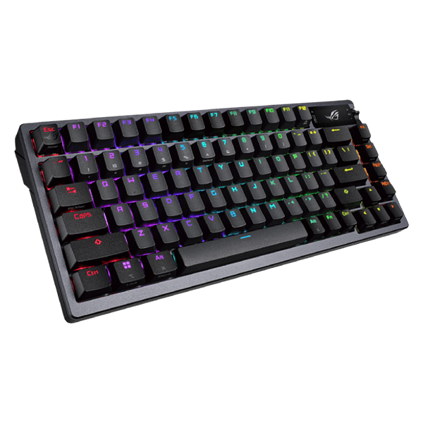 ASUS ROG Azoth 75 Teclado mecánico Inalámbrico Switches ROG NX Red Hotswappable Pantalla OLED Gasket Mount PBT DoubleShot