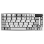 ASUS ROG Azoth Moonlight White 75 Teclado mecánico Inalámbrico Switches ROG NX Snow Hotswappable Pantalla OLED Gasket Mount PBT DoubleShot