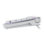 ASUS ROG Azoth Moonlight White 75 Teclado mecánico Inalámbrico Switches ROG NX Snow Hotswappable Pantalla OLED Gasket Mount PBT DoubleShot