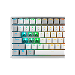 ASUS ROG Azoth Moonlight White 75 Teclado mecánico Inalámbrico Switches ROG NX Snow Hotswappable Pantalla OLED Gasket Mount PBT DoubleShot