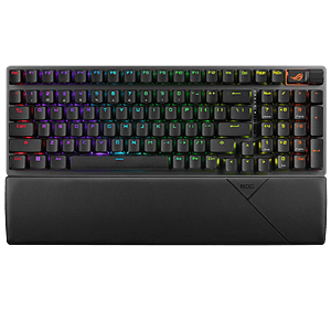 ASUS ROG Strix Scope II 96 Teclado mecánico Inalámbrico gaming Switches ópticos ROGNX Storm RGB Keycaps PBT DoubleShot
