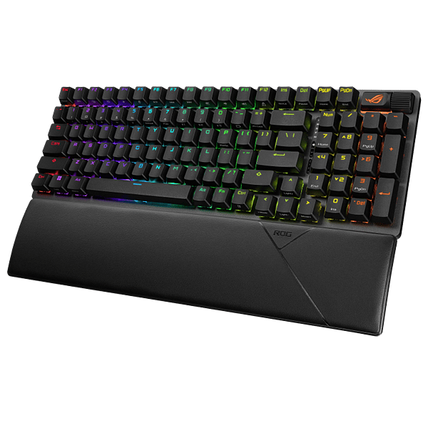 ASUS ROG Strix Scope II 96 Teclado mecánico Inalámbrico gaming Switches ópticos ROGNX Storm RGB Keycaps PBT DoubleShot