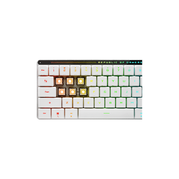 ASUS ROG Falchion RX Low Profile Mini 65 Teclado mecánico Inalámbrico gaming Switches Ópticos ROG RX Red RGB