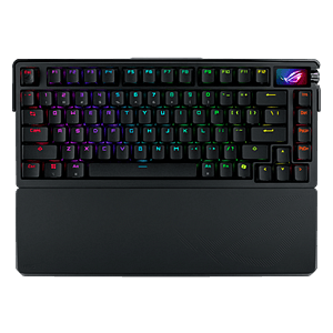 ASUS ROG Azoth Extreme 75 Teclado mecánico Inalámbrico Switches NX Snow RGB Pantalla táctil OLED Gasket Mount PBT DoubleShot