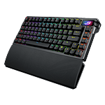 ASUS ROG Azoth Extreme 75 Teclado mecánico Inalámbrico Switches NX Snow RGB Pantalla táctil OLED Gasket Mount PBT DoubleShot