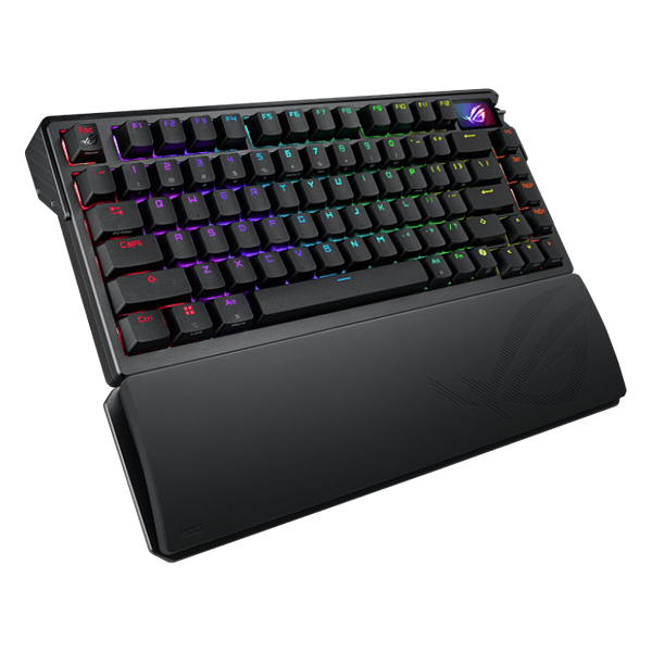 ASUS ROG Azoth Extreme 75 Teclado mecánico Inalámbrico Switches NX Snow RGB Pantalla táctil OLED Gasket Mount PBT DoubleShot