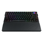 ASUS ROG Azoth Extreme 75 Teclado mecánico Inalámbrico Switches NX Snow RGB Pantalla táctil OLED Gasket Mount PBT DoubleShot
