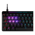 ASUS ROG Falchion Ace HFX Mini 65 Teclado mecánico gaming Switches magnéticos ROG HFX ajustable Rapid Trigger Panel táctil Keycaps PBT DoubleShot