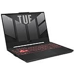 Asus TUF Gaming TUF507NVRLP047  Portátil AMD Ryzen 7 7435HS 16GB DDR5 512GB NVMe RTX 4060 156 Full HD Free Dos