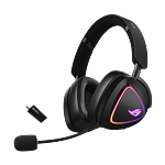 ASUS ROG Delta II Auriculares inalámbricos RGB gaming sonido HiRes DAC ESS Quad micrófono desmontable con cancelación de ruido AI