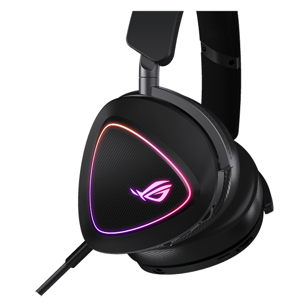 ASUS ROG Delta II Auriculares inalámbricos RGB gaming sonido HiRes DAC ESS Quad micrófono desmontable con cancelación de ruido AI