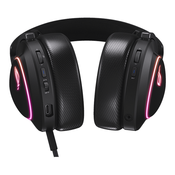 ASUS ROG Delta II Auriculares inalámbricos RGB gaming sonido HiRes DAC ESS Quad micrófono desmontable con cancelación de ruido AI