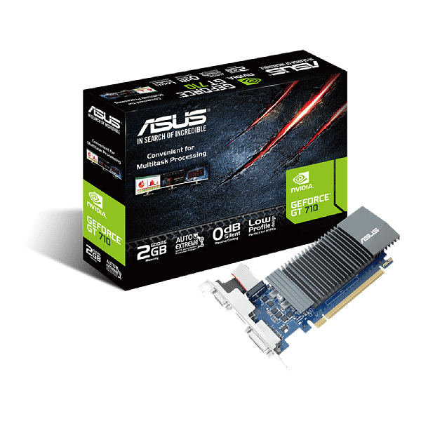 Asus GeForce GT 710 Evo Silent 2GB GDDR5  Tarjeta Gráfica Nvidia