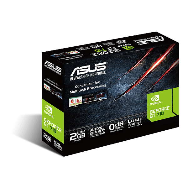 Asus GeForce GT 710 Evo Silent 2GB GDDR5  Tarjeta Gráfica Nvidia