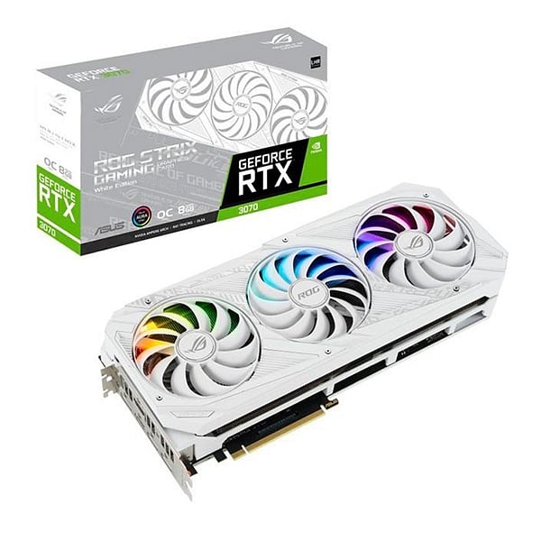 Asus ROG Strix GeForce RTX3070 OC White 8GB GDDR6 LHR  Gráfica