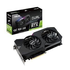 Asus Dual GeForce RTX3060 Ti OC 8GB GDDR6 LHR  Gráfica