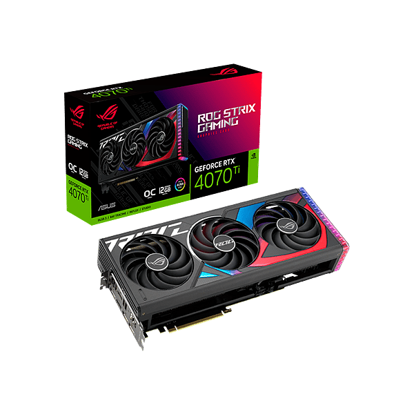 Asus ROG Strix GeForce RTX 4070 Ti OC 12GB GDDR6X DLSS3  Tarjeta Gráfica Nvidia