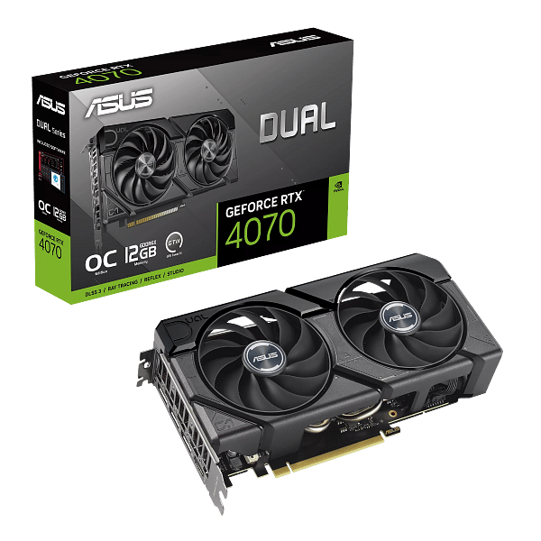 Asus Dual GeForce RTX 4070 OC Evo 12GB GDDR6X DLSS3  Tarjeta Gráfica Nvidia