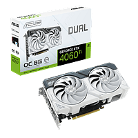 Asus Dual GeForce RTX 4060 Ti OC White 8GB GDDR6 DLSS3 - Tarjeta Gráfica Nvidia