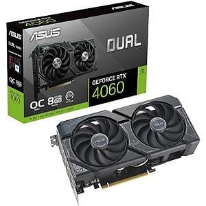 Asus Dual GeForce RTX 4060 OC 8GB GDDR6 V2 DLSS3  Tarjeta Gráfica Nvidia