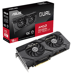 Asus Dual Radeon RX 7800 XT OC  16GB GDDR6  Tarjeta Gráfica AMD