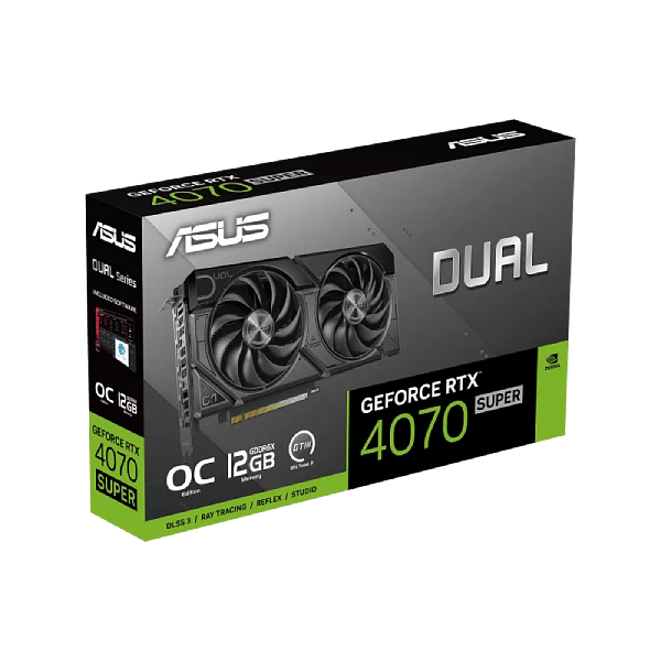 Asus Dual GeForce RTX 4070 Super OC EVO 12GB GDDR6X DLSS3  Tarjeta Gráfica Nvidia