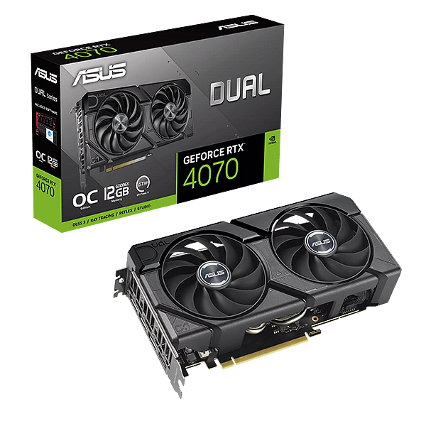 Asus Dual GeForce RTX 4070 OC Evo 12GB GDDR6 DLSS3  Tarjeta Gráfica Nvidia