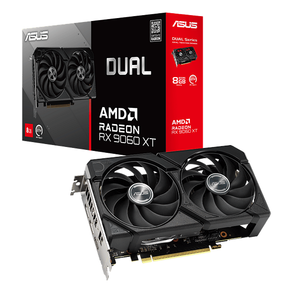 Asus Radeon RX 9060 XT Dual 16GB GDDR6 RDNA4  Tarjeta Gráfica AMD