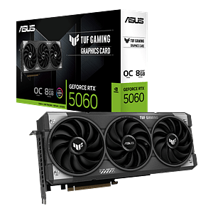 Asus GeForce RTX 5060 TUF Gaming OC 8GB GDDR7 DLSS4  Tarjeta Gráfica Nvidia