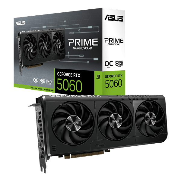 Asus GeForce RTX 5060 Prime OC 8GB GDDR7 DLSS4  Tarjeta Gráfica Nvidia