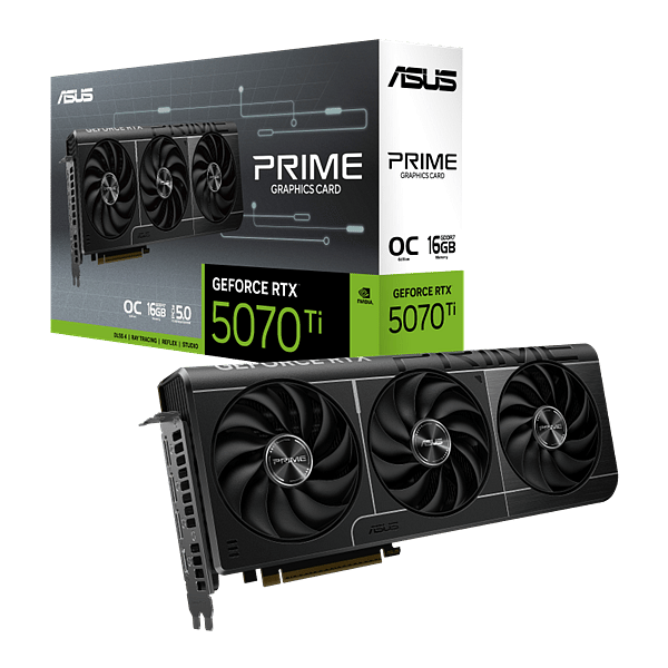 Asus GeForce RTX 5070 Ti Prime OC 16GB GDDR7 DLSS4  Tarjeta Gráfica Nvidia