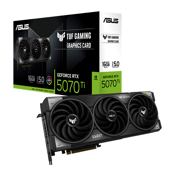 Asus GeForce RTX 5070 Ti TUF Gaming 16GB GDDR7 DLSS4  Tarjeta Gráfica Nvidia