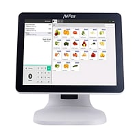 AVPos K5000W 15" J1900/4GB/SSD64GB blanco - TPV Compacto