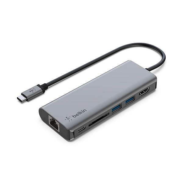 Belkin AVC008BTSGY USBC Ethernet HDMI SD  Adaptador USB