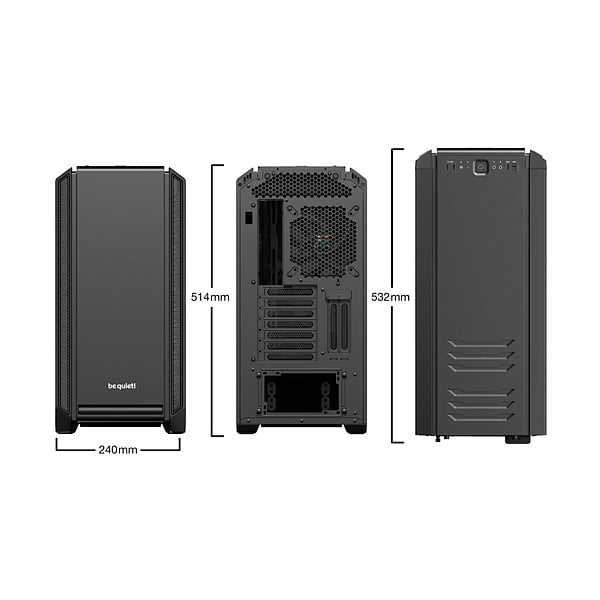 Be Quiet Silent Base 601 negra  Caja