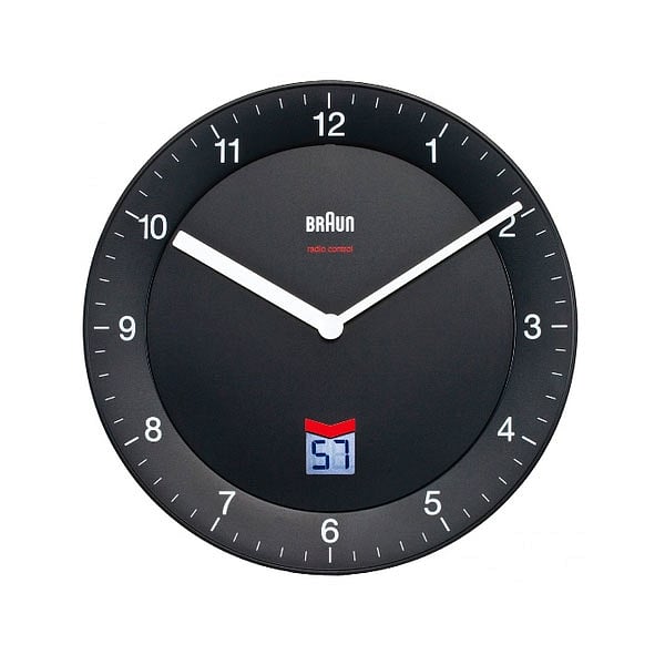 Braun BNC 006 reloj de pared negro