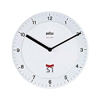 Braun BNC 006 reloj de pared blanco