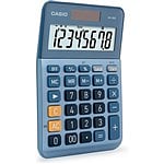 Casio MS80E Calculadora de Escritorio  Pantalla LCD de 8 dígitos Solar y Pilas Color Azul