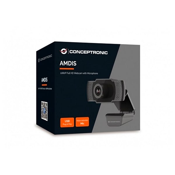 Conceptronic Amdis 2K USB con micrófono  Webcam
