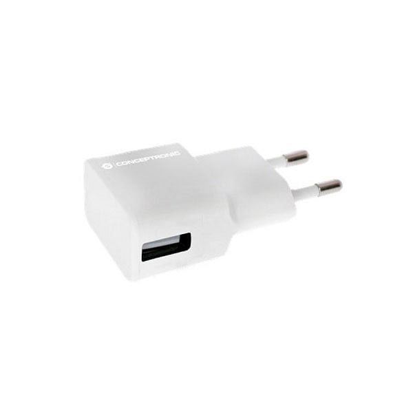 Conceptronic 1 USB blanco  Cargador de pared stand