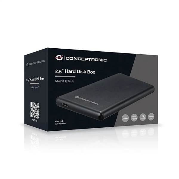 Conceptronic HD SATA 25  USBC  Carcasa