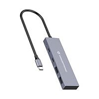 Conceptronic HUBBIES13G 4-Port USB 3.2 Gen 2, 10Gbps, USB-C x 2, USB-A x 2, Aluminum Case - Adaptador HUB