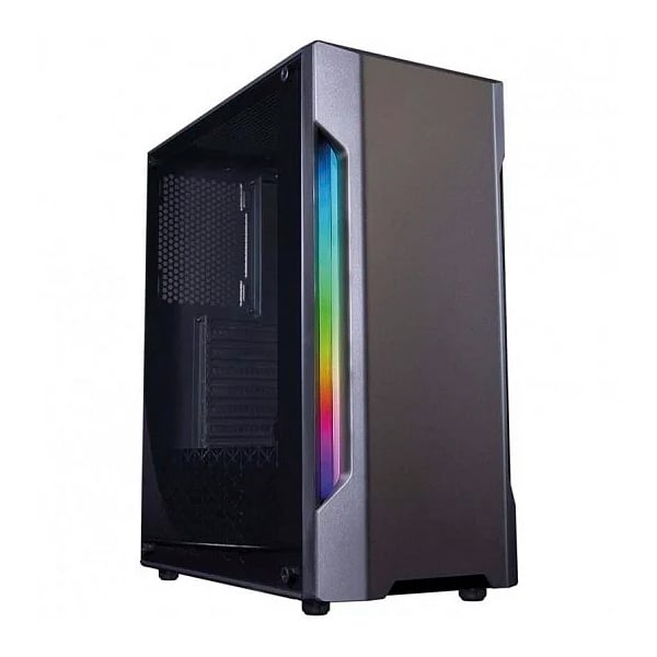 Coolbox Deep Gaming DGCA195 Cristal Templado RGB USB 30 Gris  Caja