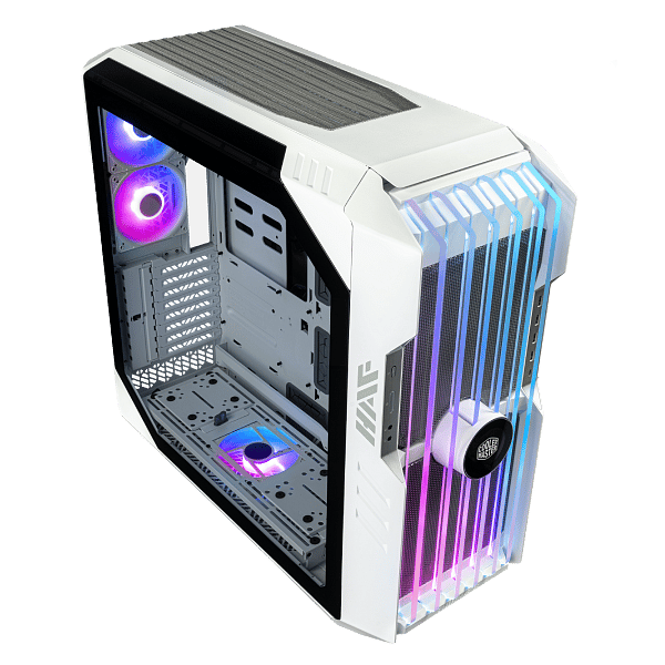 Cooler Master HAF 700 EVO ARGB Cristal Templado Pantalla LCD  Caja EATX Blanca