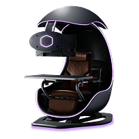 Cooler Master Orb X | Estación de juego multipropósito inmersiva Soporte Multibox Negro Universo