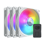 Cooler Master SickleFlow 120 ARGB White Edition 3 In 1 Carcasa del ordenador Ventilador 12 cm Blanco 3 piezas