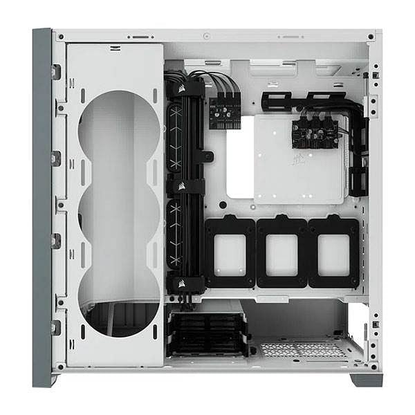 Corsair iCUE 5000X RGB Tempered Glass White  Caja