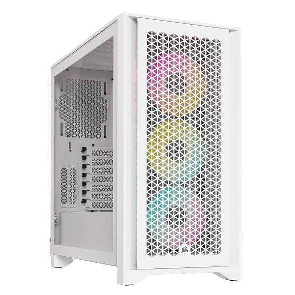 Corsair 4000D Airflow RGB  Caja ATX Cristal templado Blanca