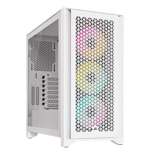 Corsair 4000D Airflow RGB  Caja ATX Cristal templado Blanca